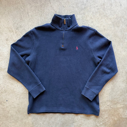 M Navy Polo Quarter Zip