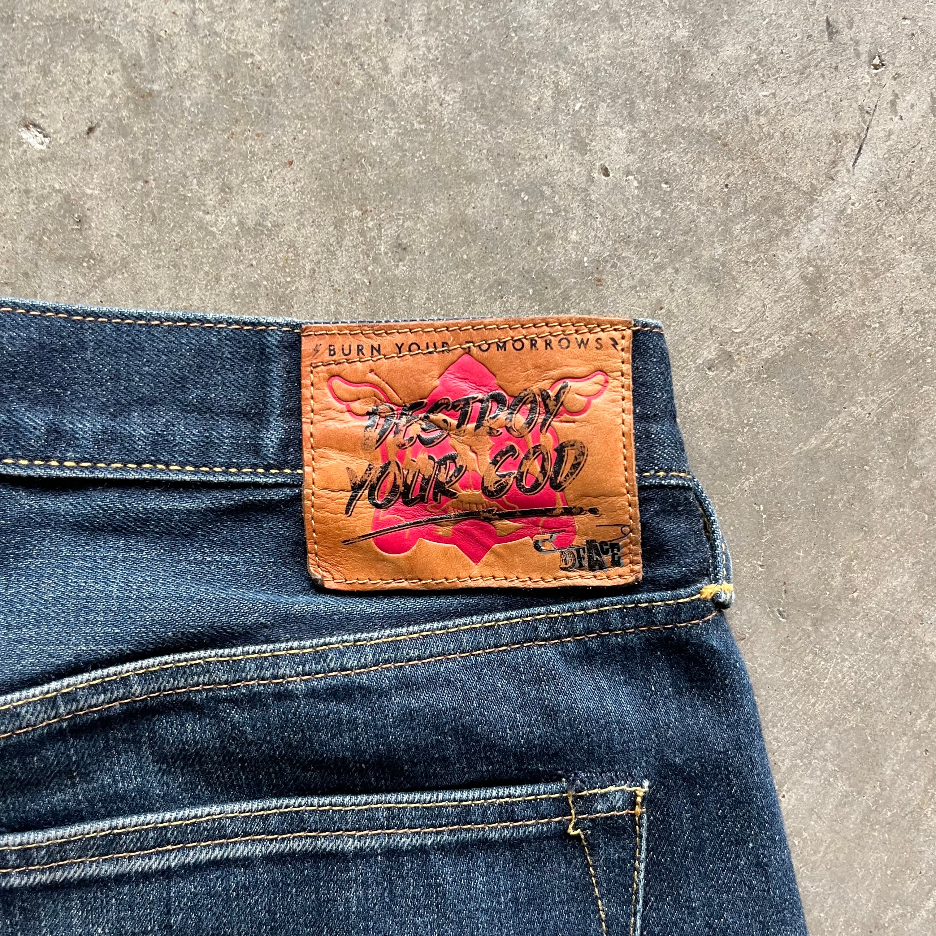 34x32 Evisu God Fear Jeans