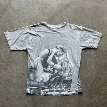 XL 90s Triumph AOP Kissing Tee