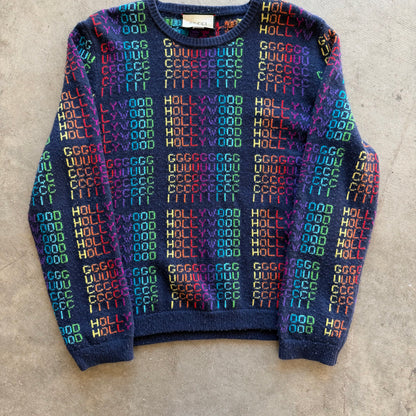 XXL Gucci Hollywood Rainbow Sweater Navy