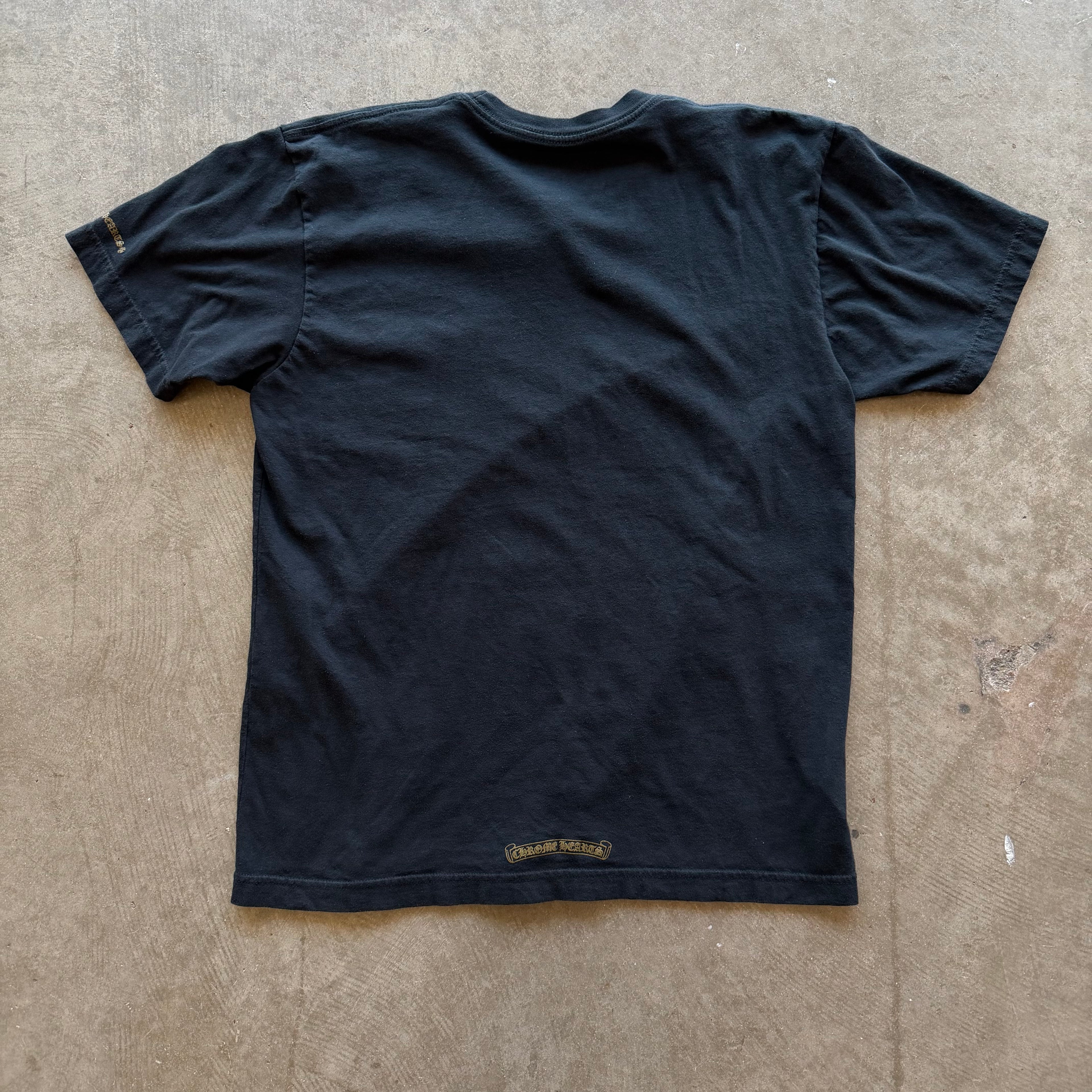 L Chrome Hearts Olive Neck Logo Tee