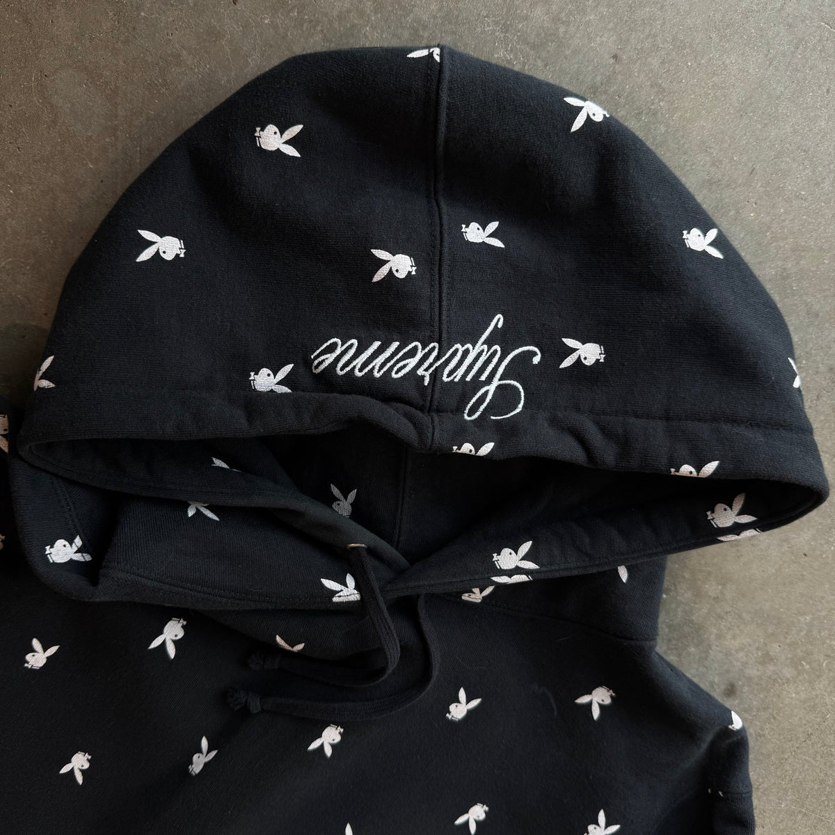 M Supreme Playboy AOP Hoodie Black