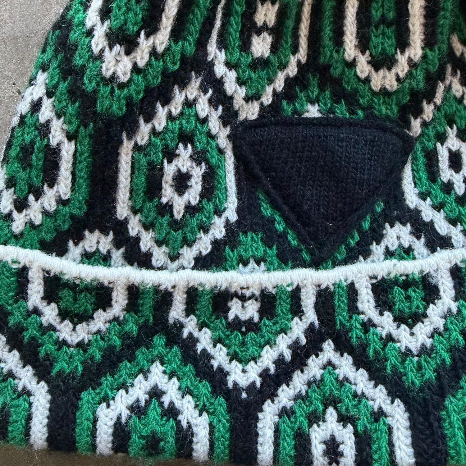 Prada Knit Beanie Green