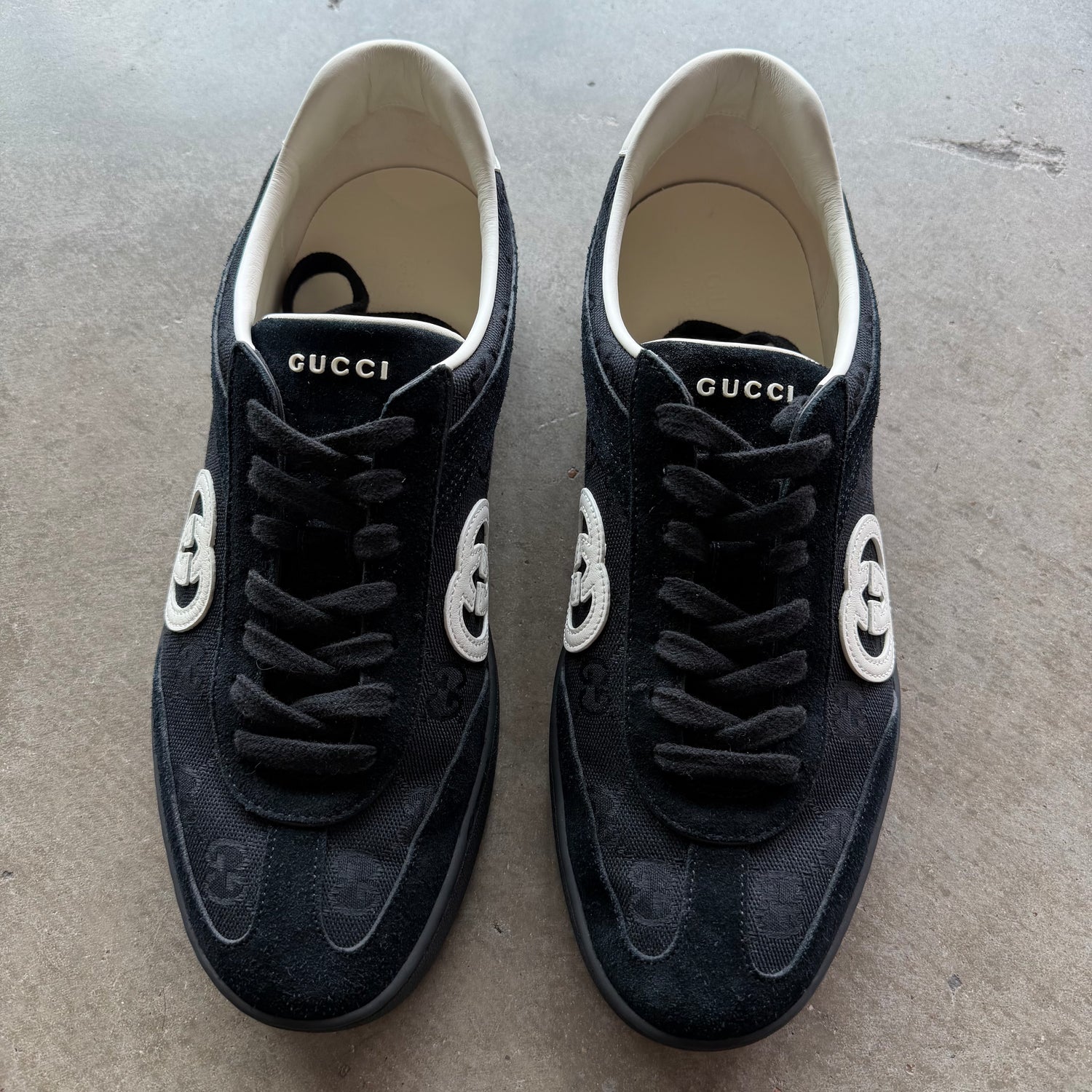 10.5 Gucci G75 Black Monogram