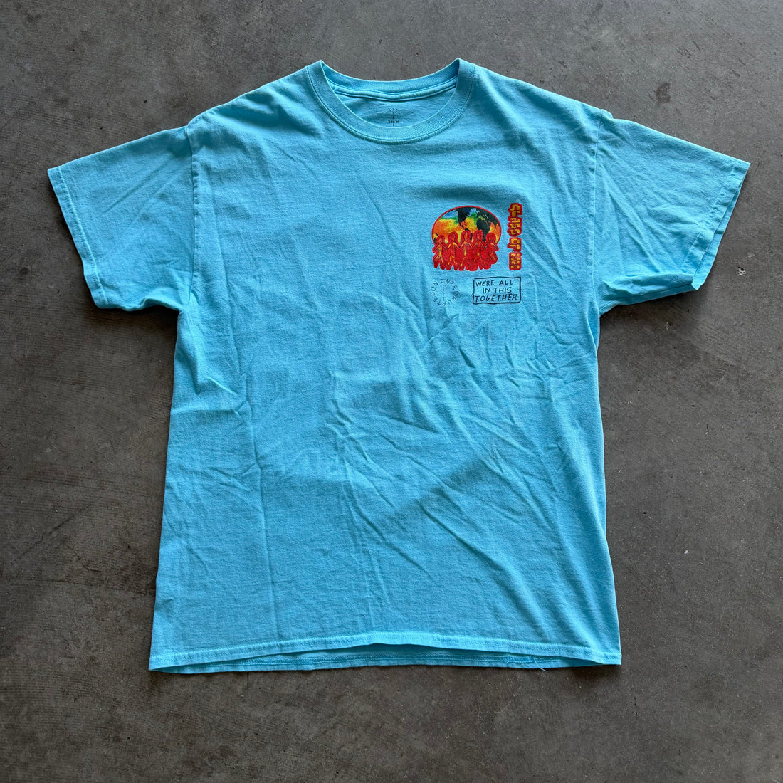L Travis Scott 2022 Tee Blue