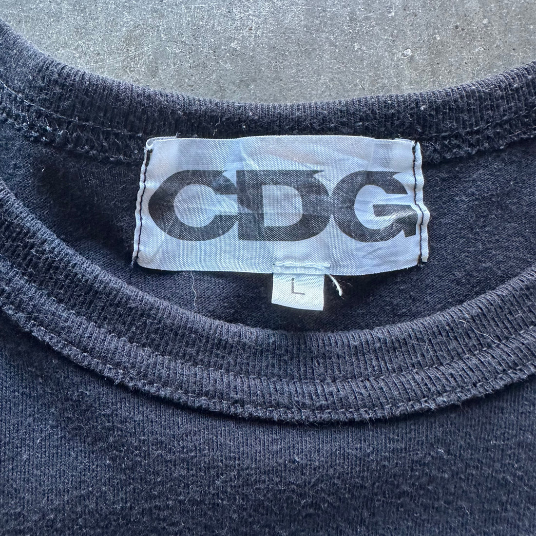 L CDG Gold Logo 1986 Tee