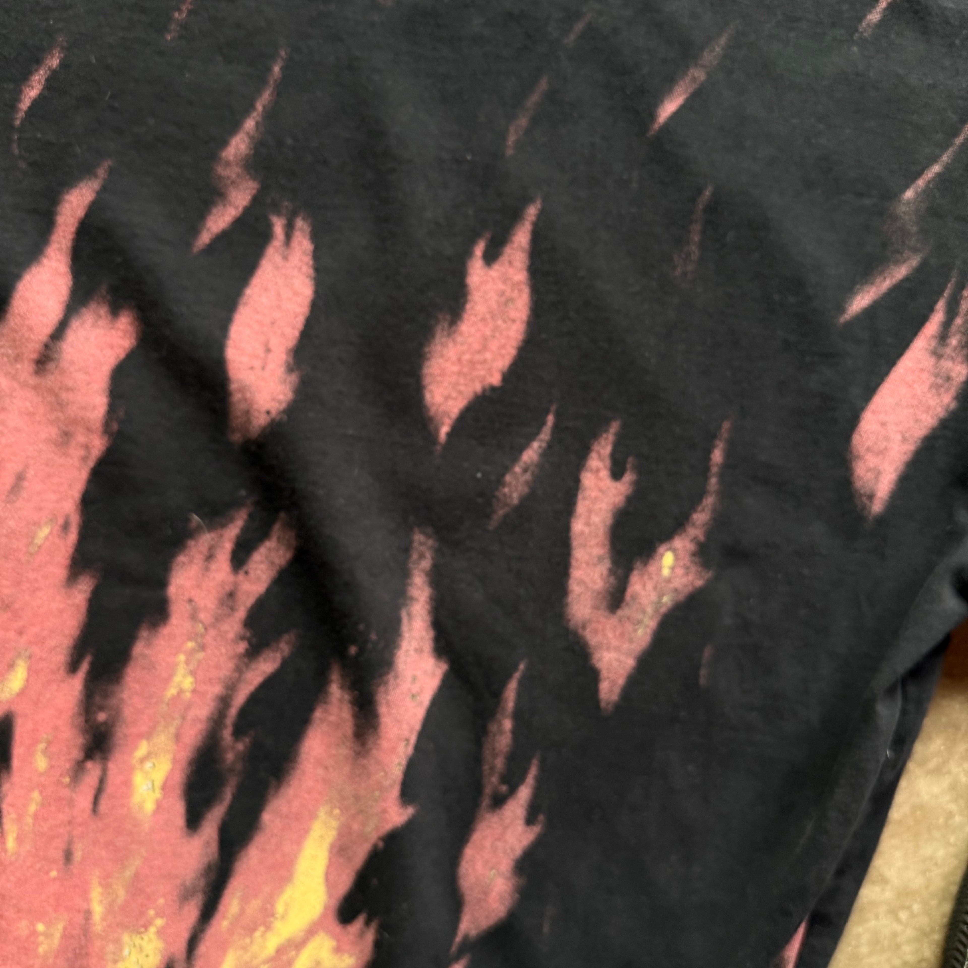 L Supreme x Margiela Flaming Skull Tee