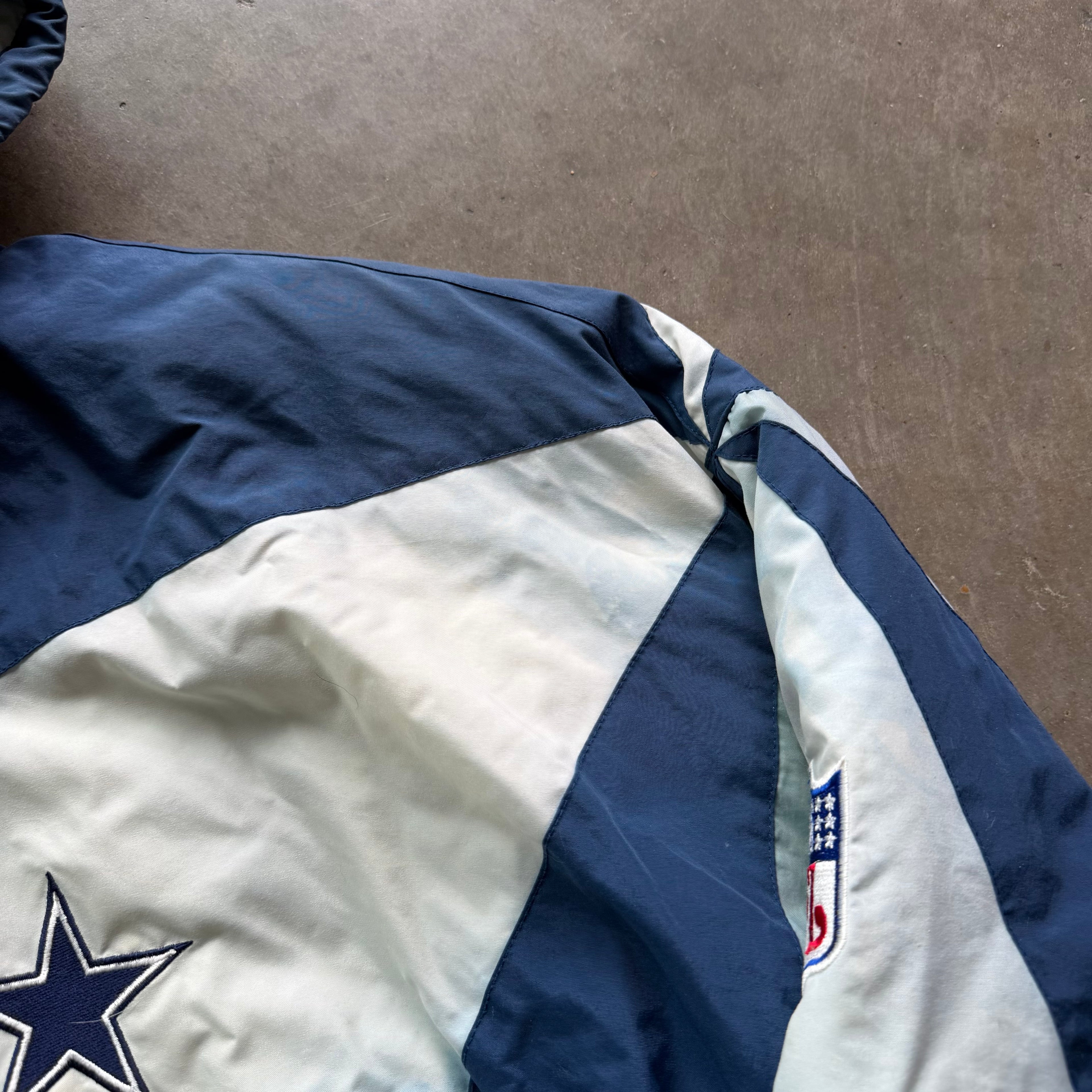 XL 90s Faded Pro Player Dallas Cowboys Hooded Jacket