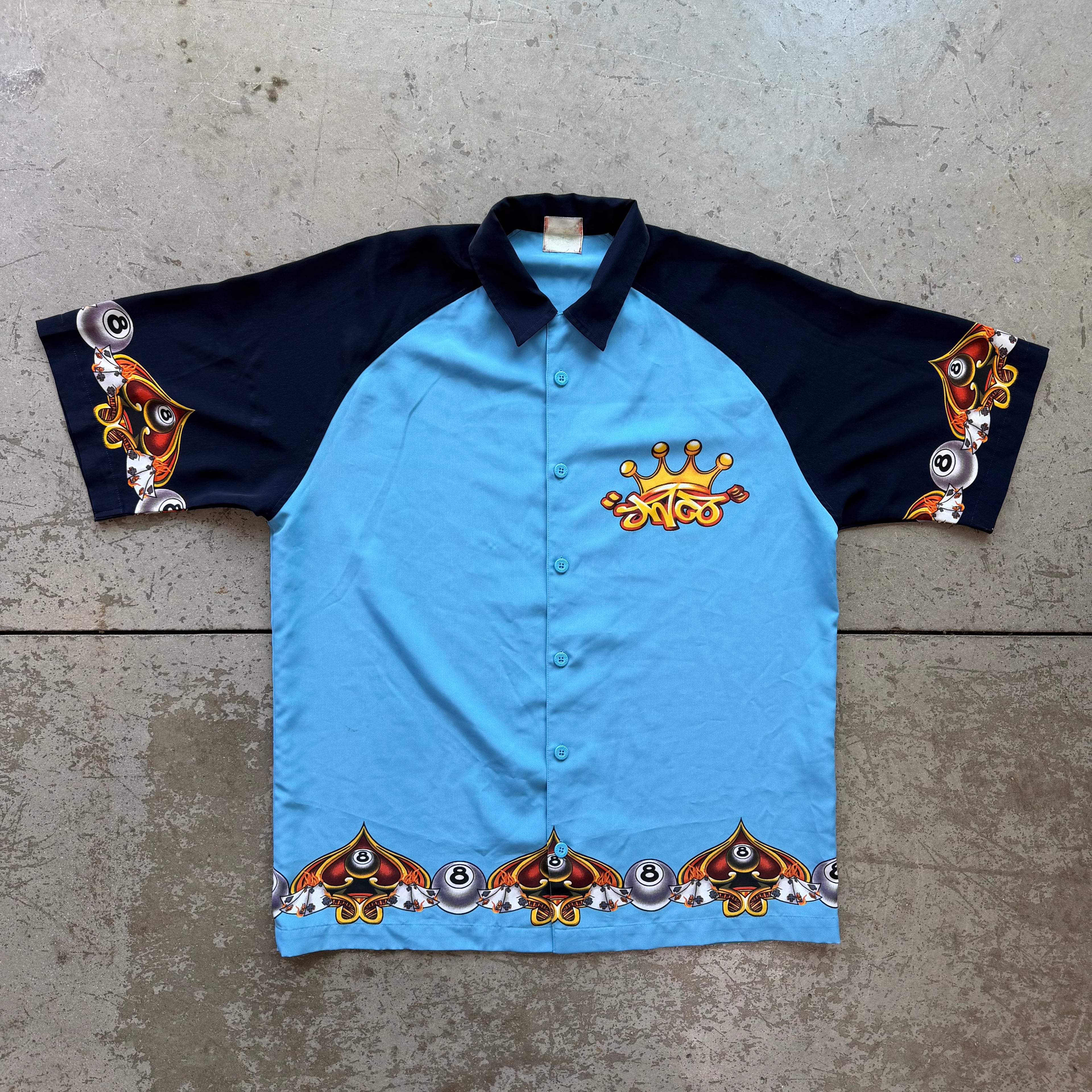 XL 00s JNCO 8ball Button Up