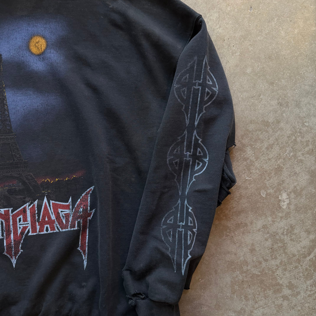 M Brand New Balenciaga Paris Moon Hoodie