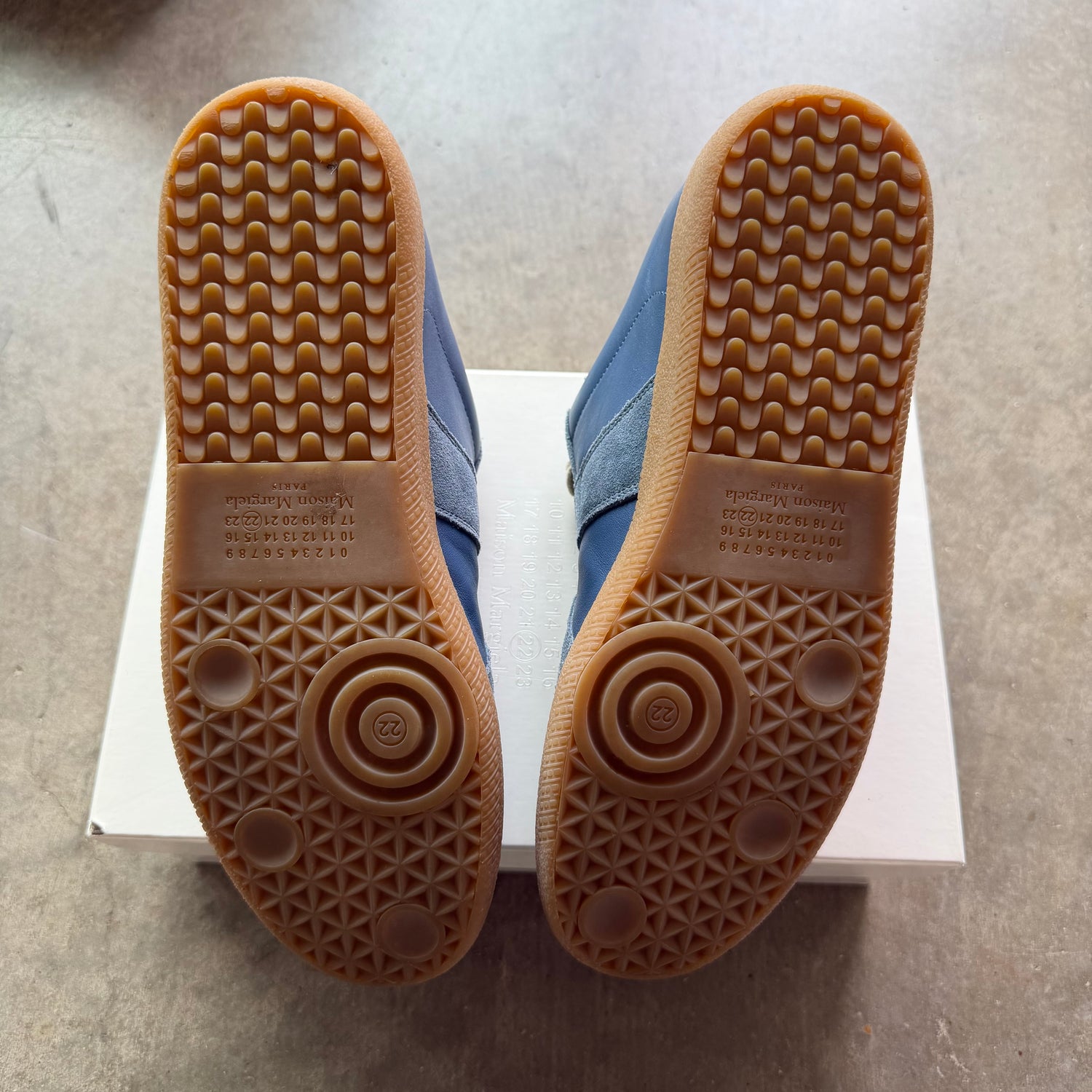 7 Used Maison Margiela Replica Gat Light Blue Gum Sole