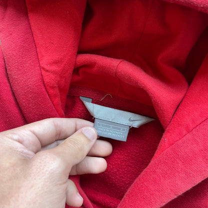 L 00s Red/Red Nike Hoodie