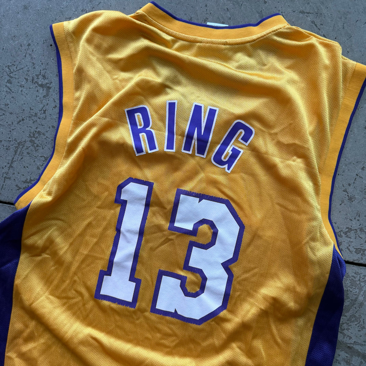 M 00s 13 Rings Lakers Jersey