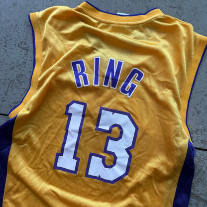 M 00s 13 Rings Lakers Jersey