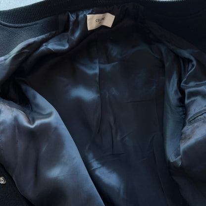 M Celine Teddy College Jacket Blacl