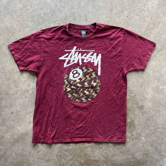 L Stussy 8 Ball Tee