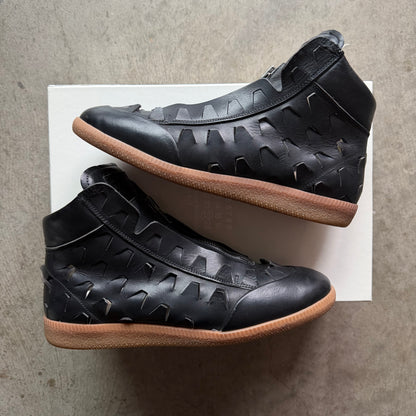 8 Used Margiela Circuit  Zip Up Pierced Leather