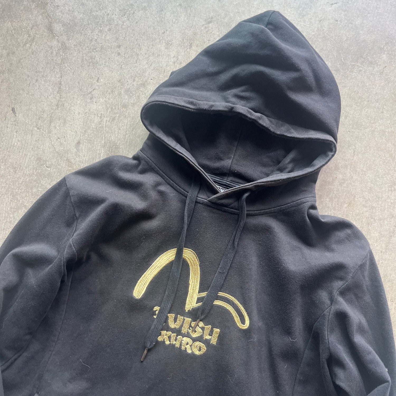 XL Gold Evisu Kuro Hoodie