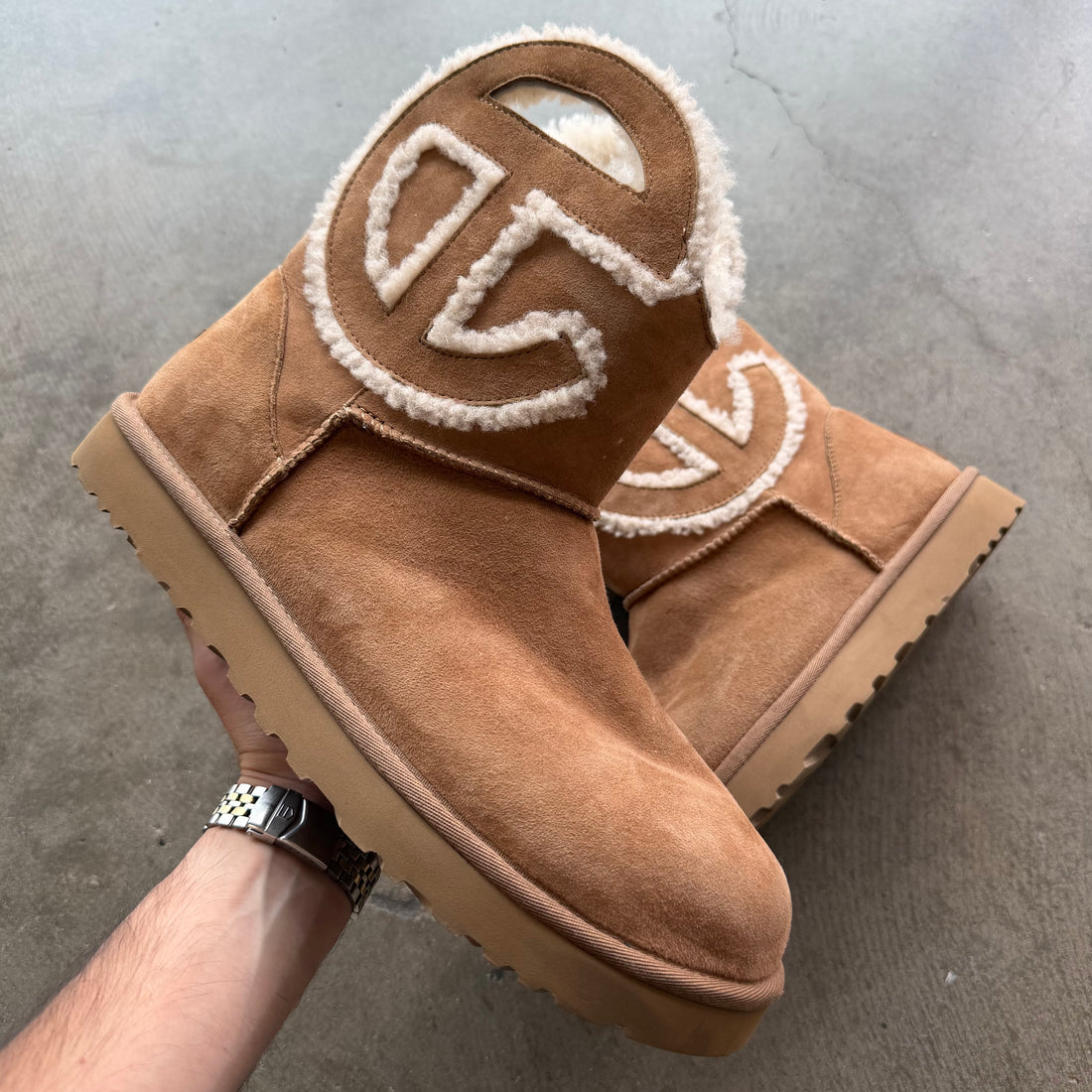 13 Ugg x Telfar Logo Mini Chestnut Boots