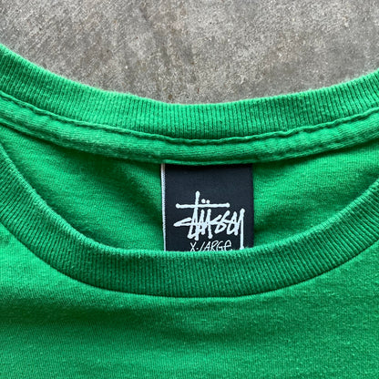 XL Green/Yellow Stussy Tee