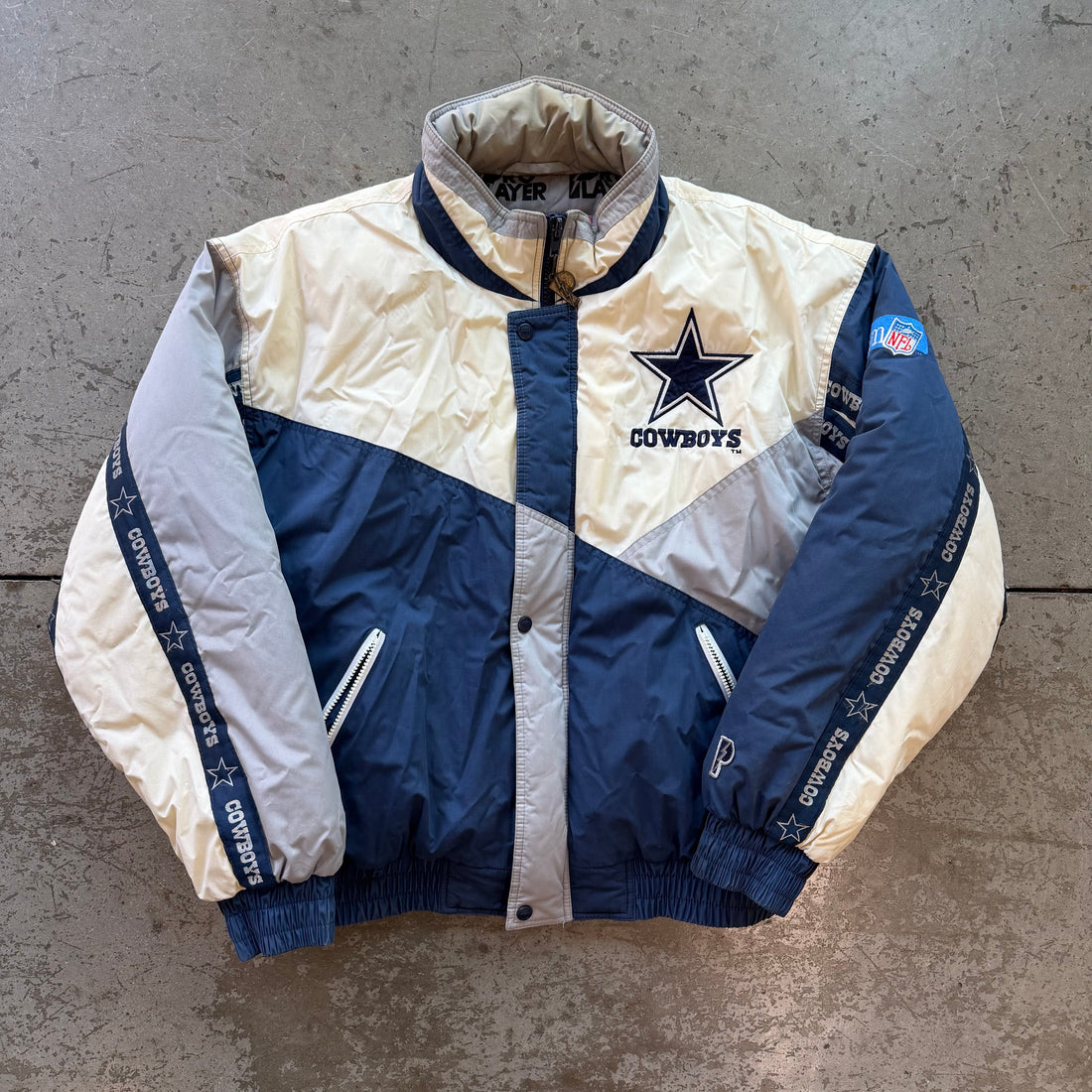 L 90s Cowboys Pro Player Jacket