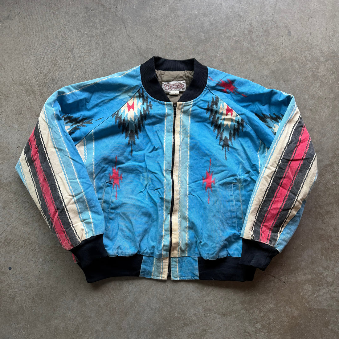 L 90s Full Zip Western Jacket