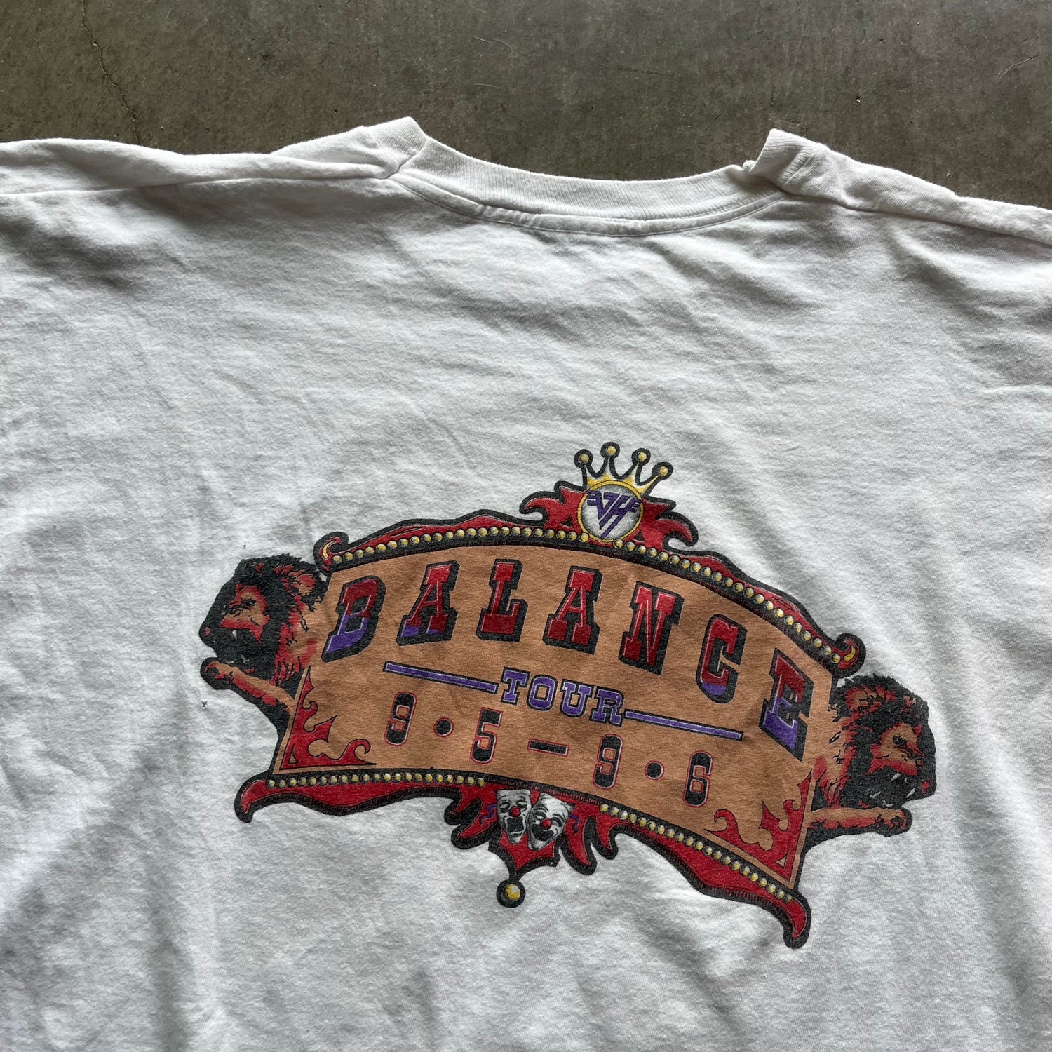 XL 1995 Van Halen Clown Tour Tee