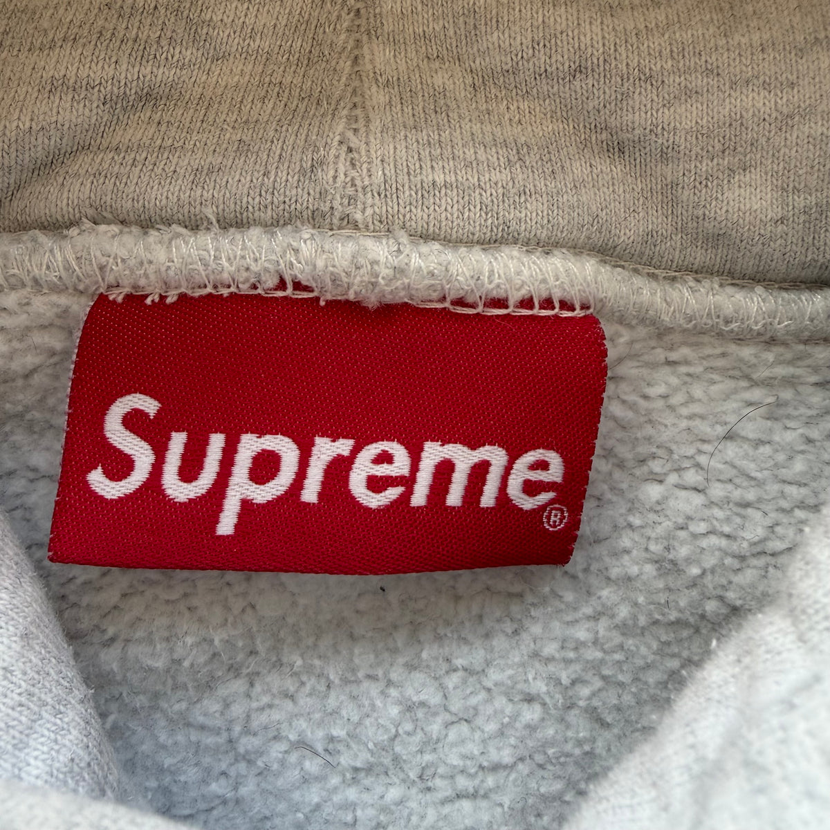 LSupreme Embroidered S Hoodie Gray
