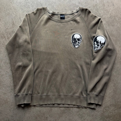 L Number Nine Double Skull Crewneck