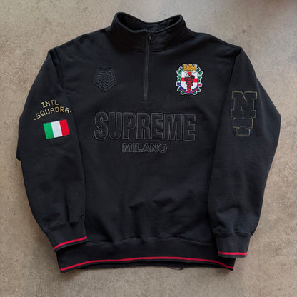 L Supreme Milano Half Zip Black