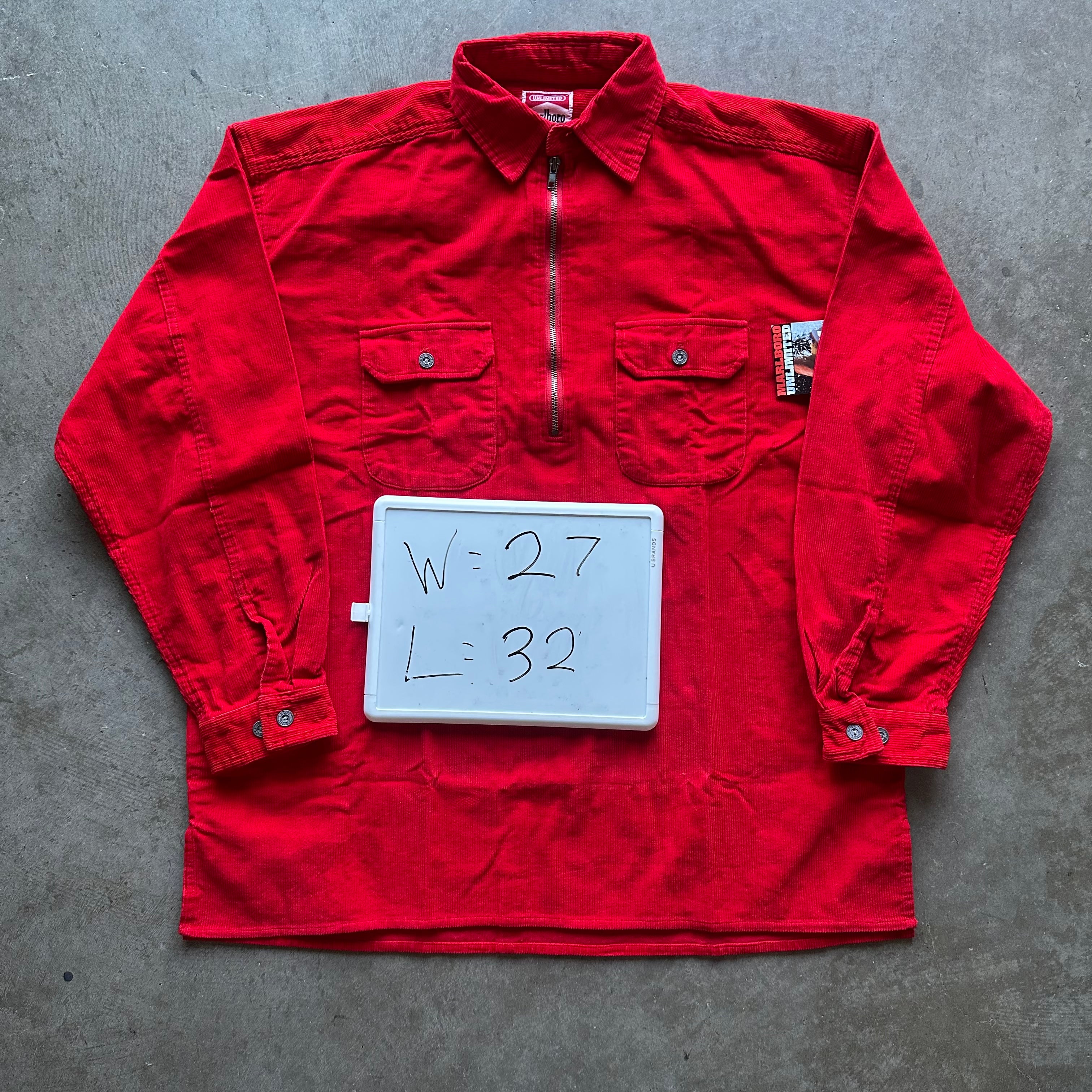 L Corduroy Marlboro Chore Shirt