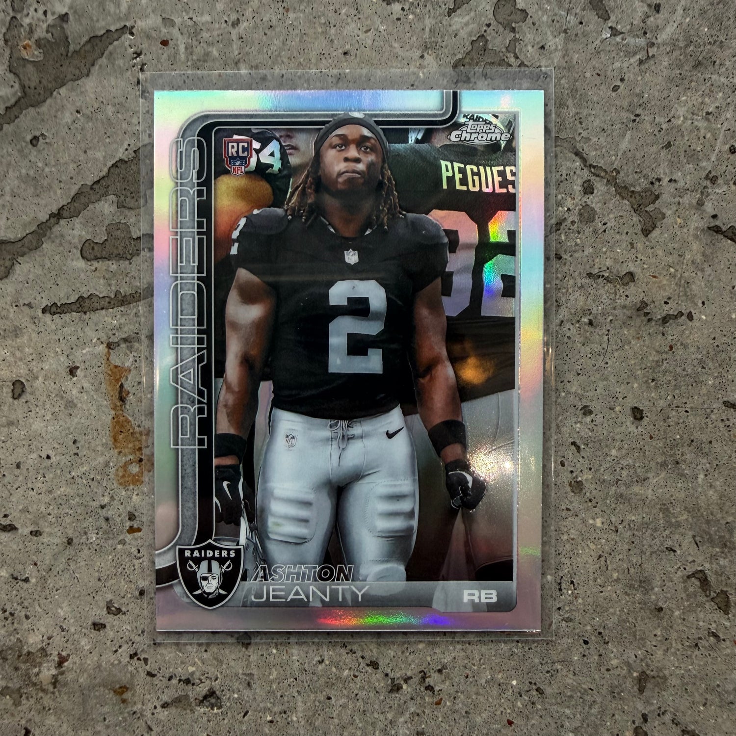 2025 Topps Chrome Ashton Jeanty Image Variation Refractor