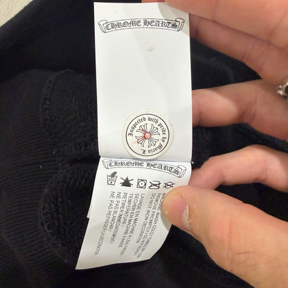 XL Chrome Hearts Nylon Patch 7–11 Crewneck Black
