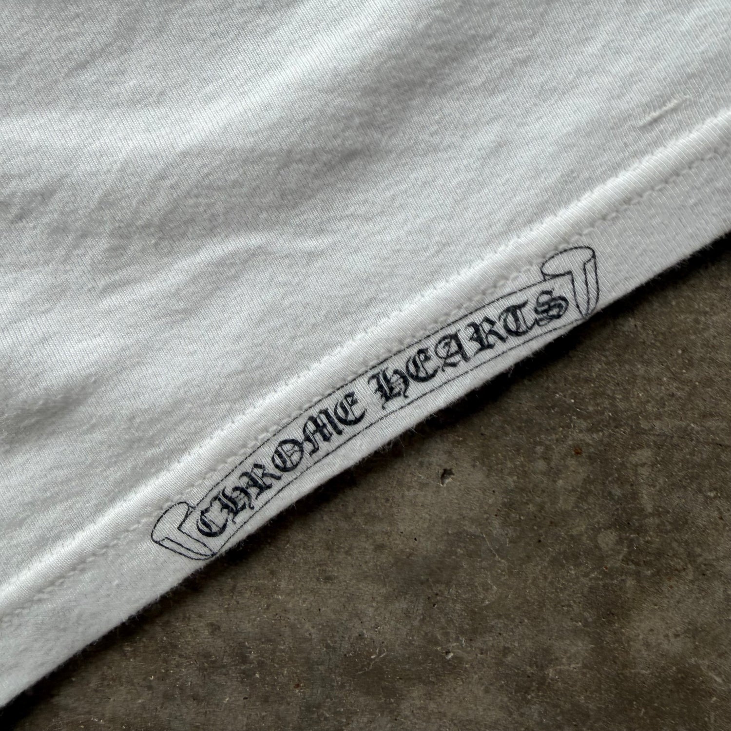 L Chrome Hearts Baseball Top White Gray