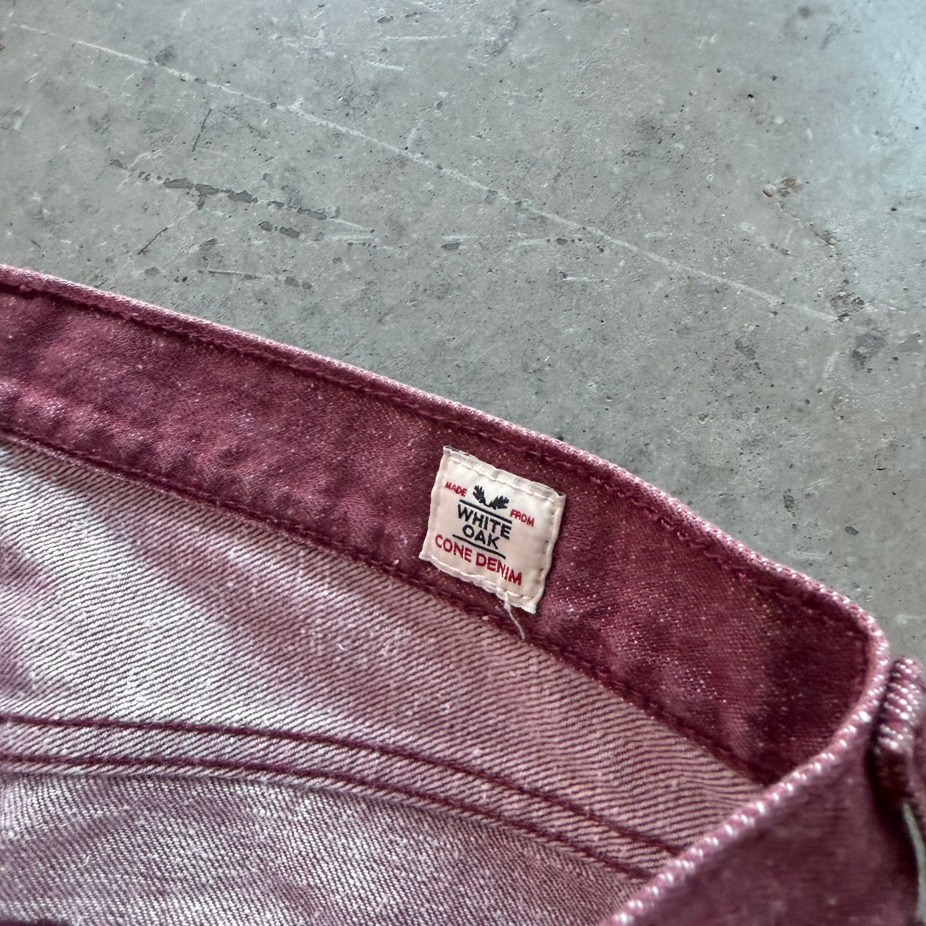 34x34 Purple Levi’s White Oak Cone Denim