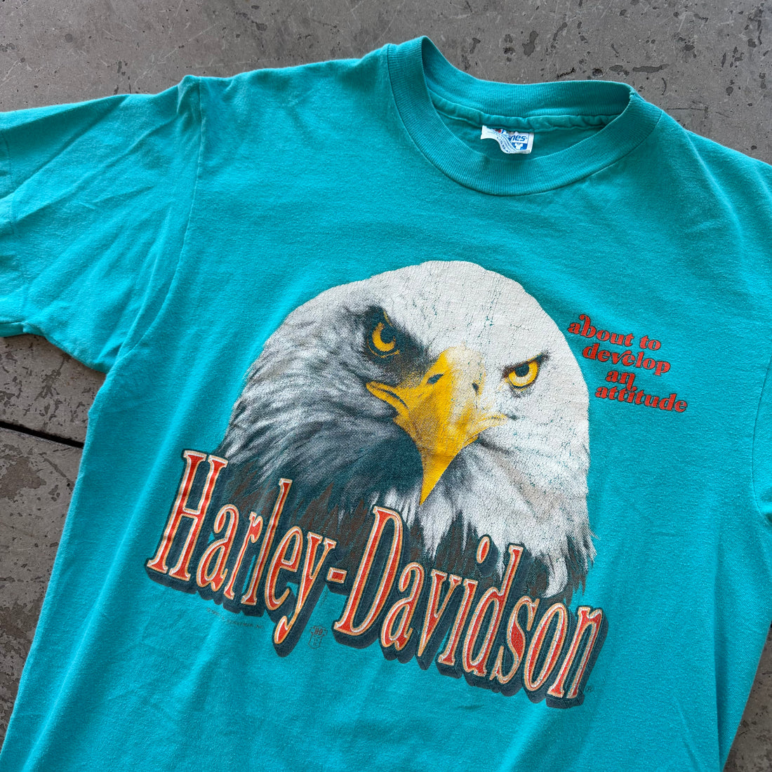L 90s Harley Eagle Tee