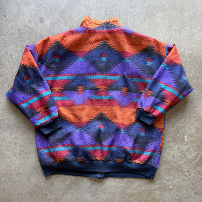 XL 90s Reversible Aztech Jacket