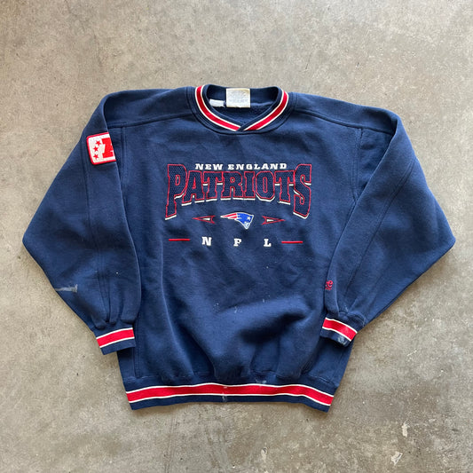 L 90s Patriots Crewneck