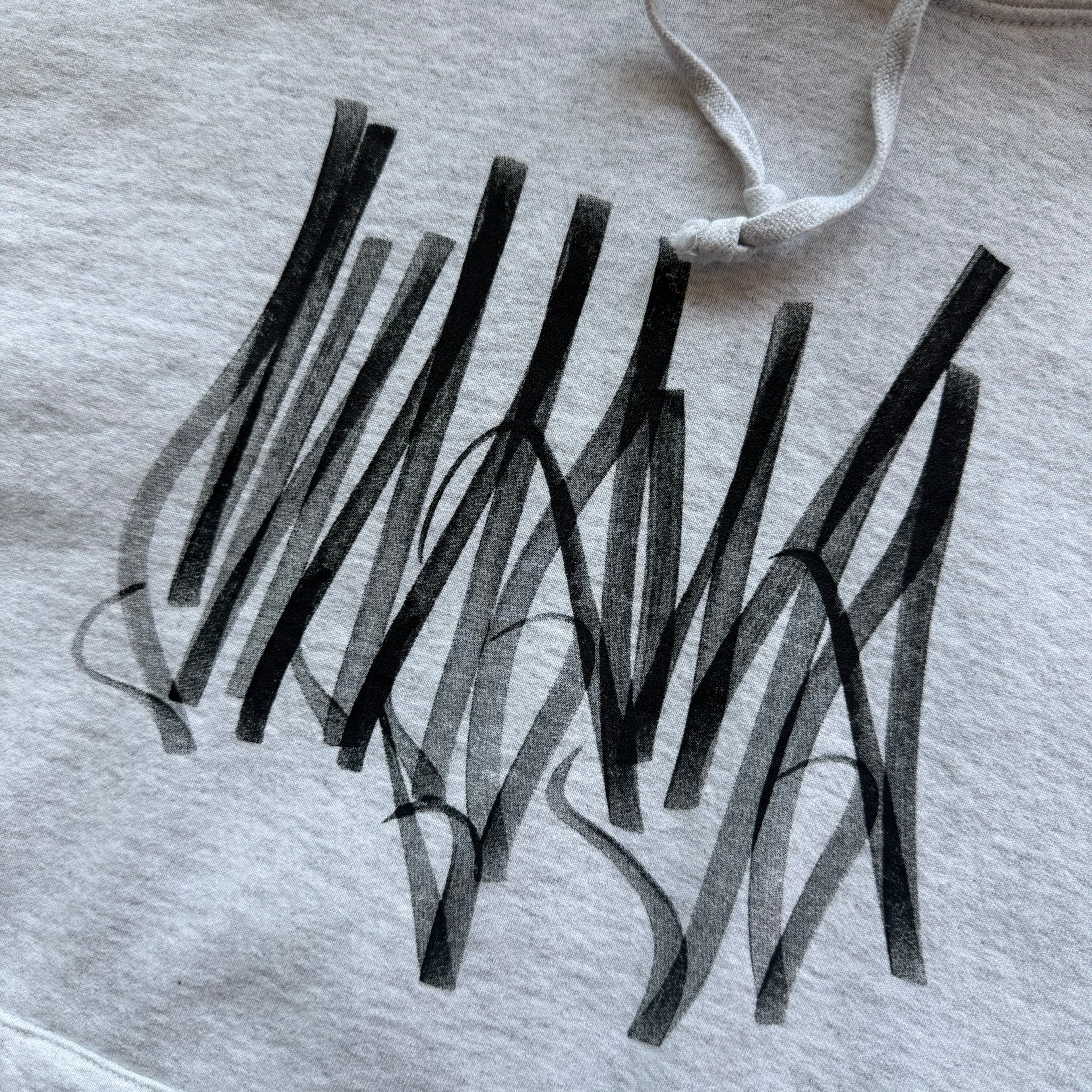L Supreme Graffiti Logo Hoodie Gray