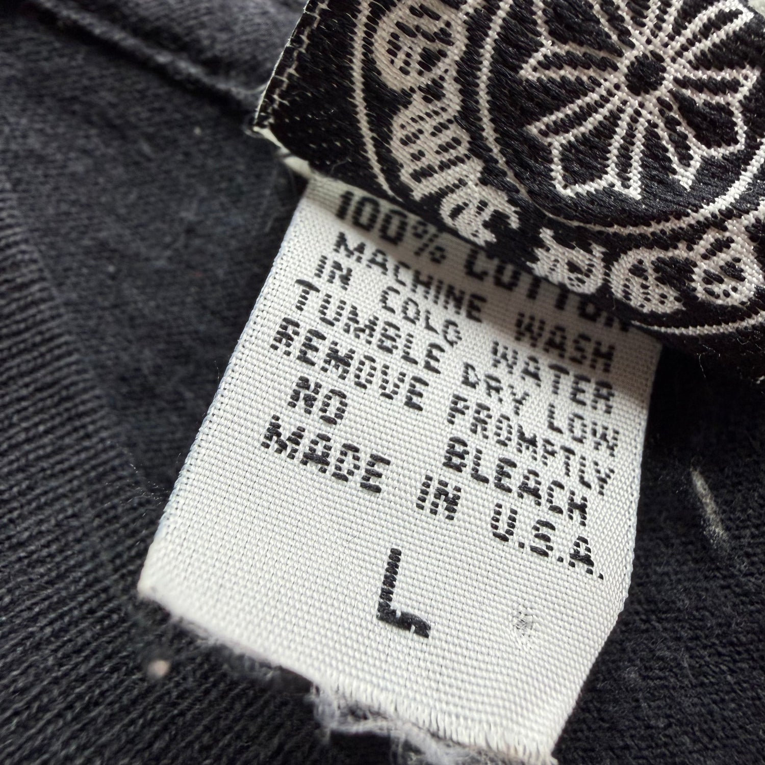 L Vintage Chrome Hearts Cemetery Tee