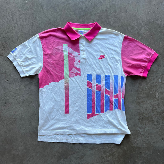 L 90s Nike Tennis Polo