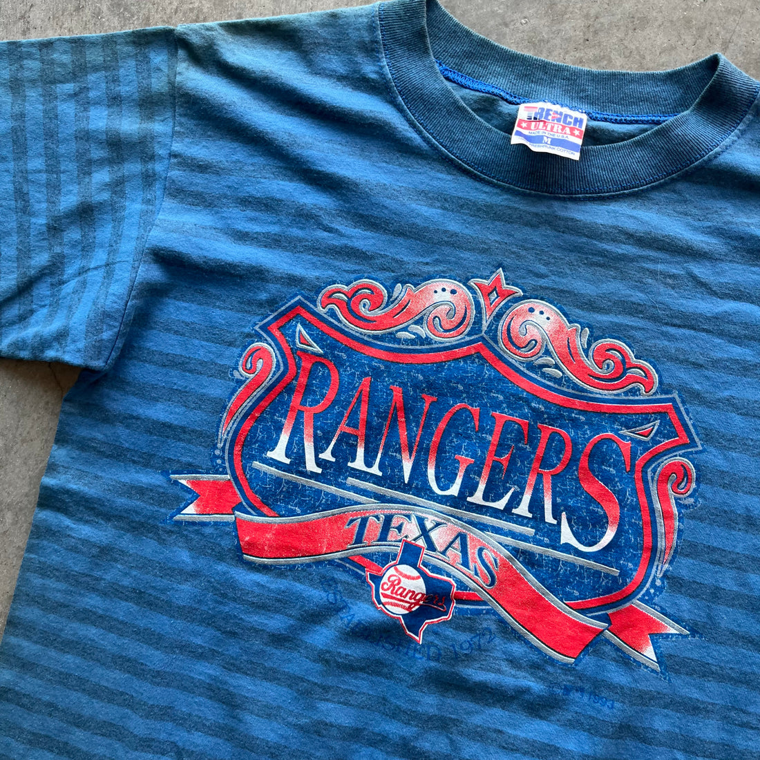 M 90s Striped Rangers Tee