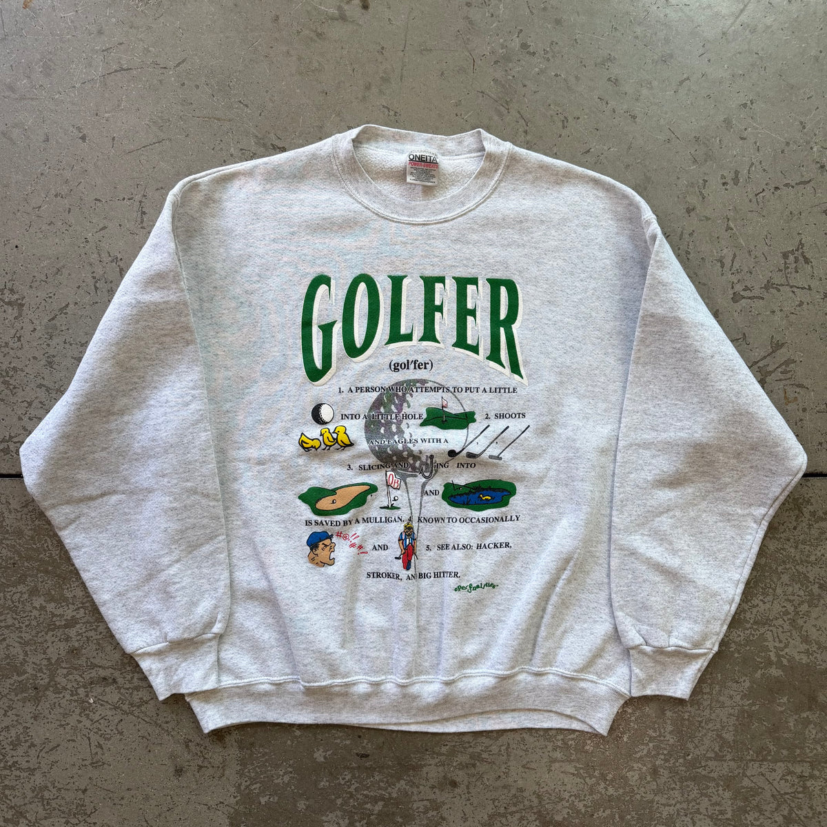 XL 90s Golfer Crewneck