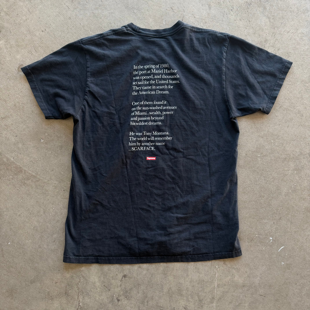 L Supreme Scarface Tee Black