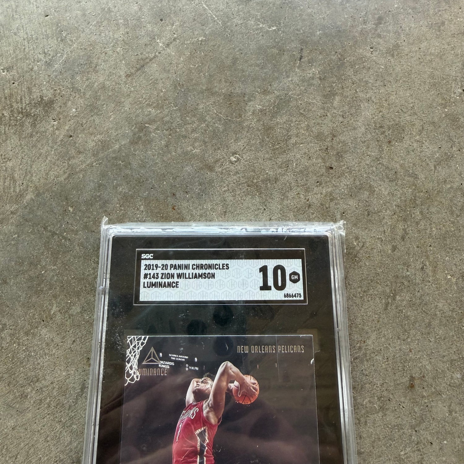 Zion Williamson 2019-20 Panini Chronicles Rookie SGC 10