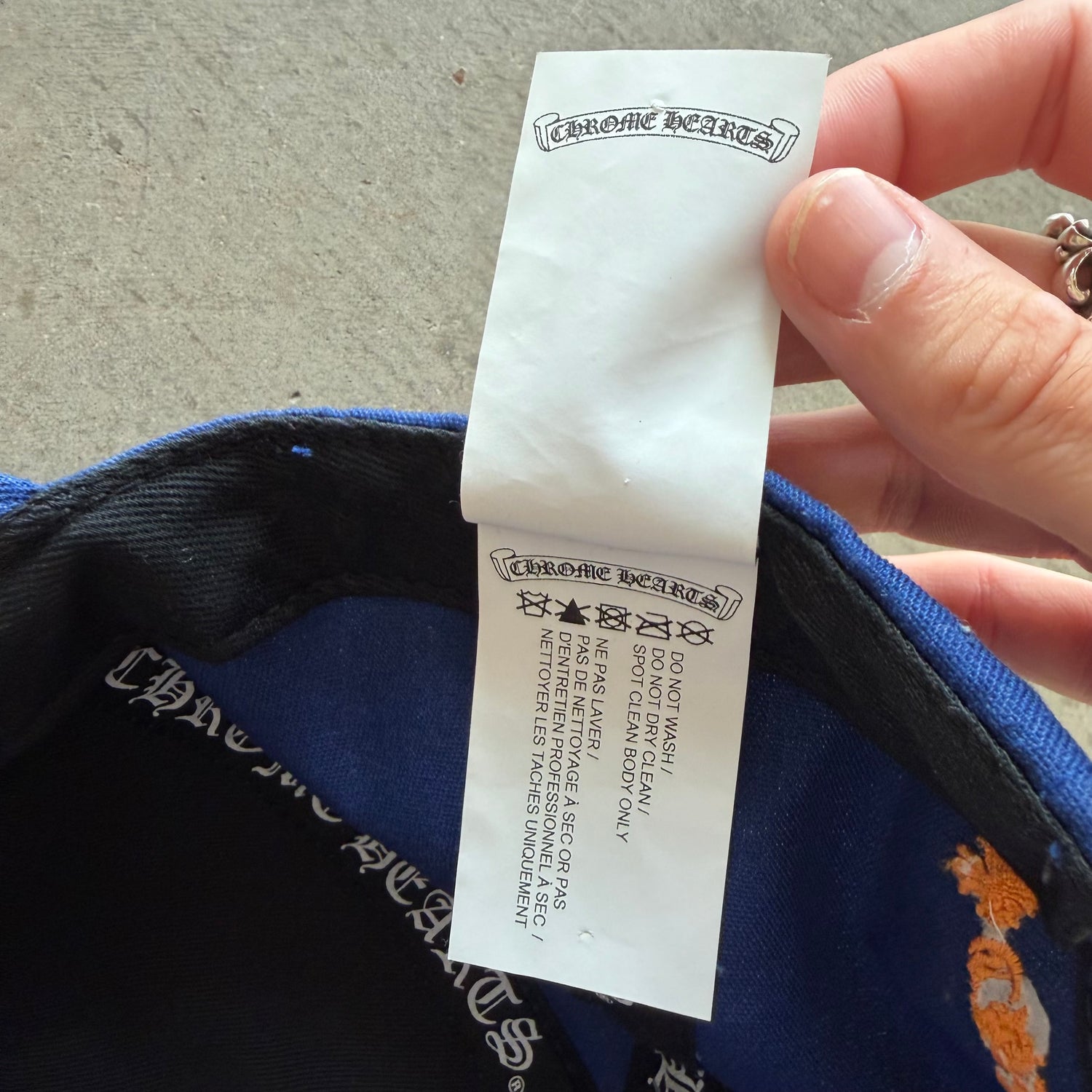Chrome Hearts CH Baseball Hat Blue/Orange