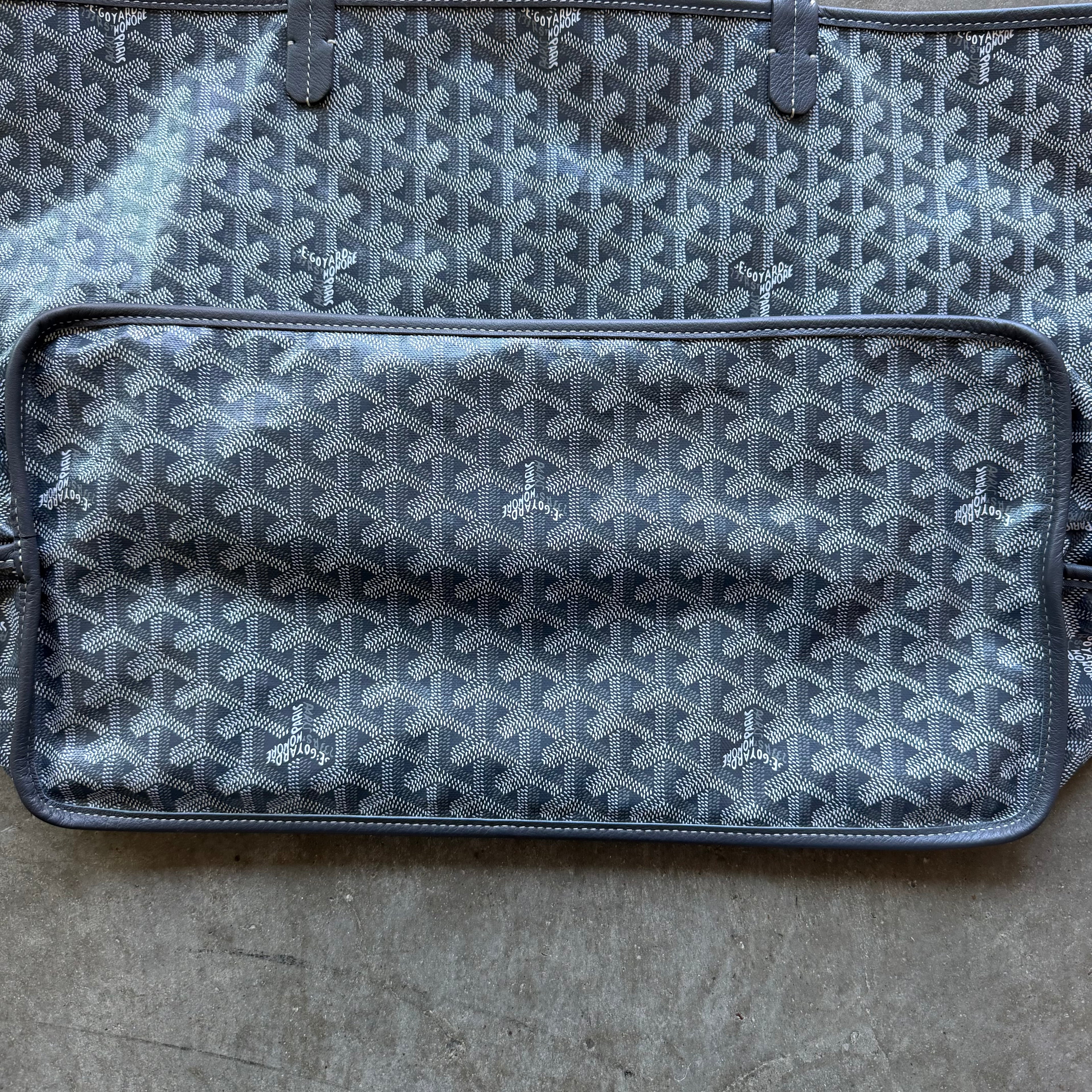 Goyard Anjou Reversible GM Grey