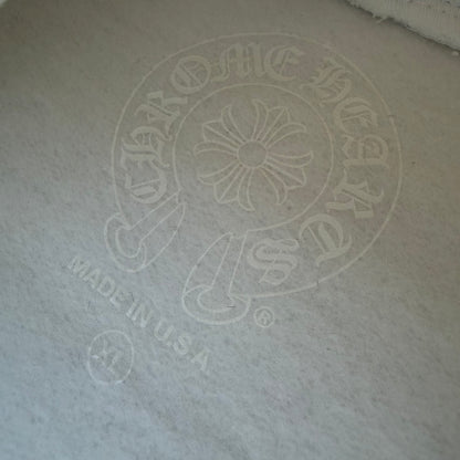 XL Chrome Hearts Silver Foil Logo Hoodie White