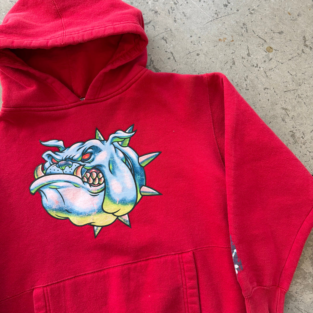 Y/L Y2K Jnco Bulldog Hoodie