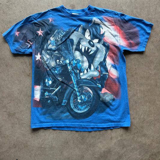 L 90s Taz USA Tee